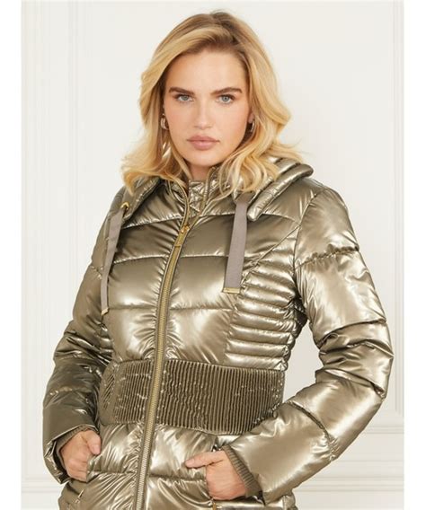 MARCIANO BY GUESS JANIS SHORT PUFFER JACKET.